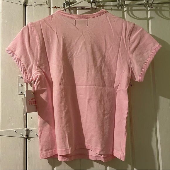 PINK X LOVESHACKFANCY bling dog tee X-small NWT - Picture 7 of 9